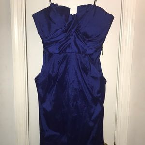 Blue Taffeta Dress